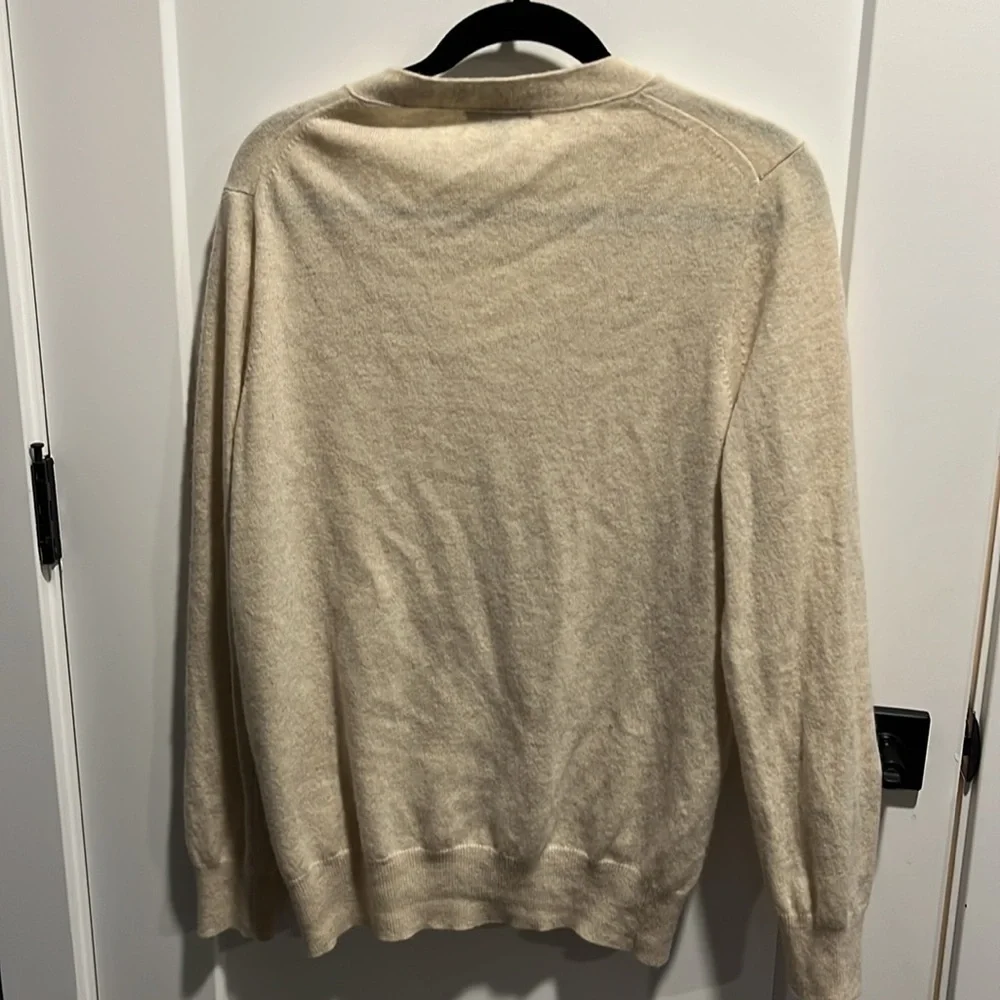 J Crew Oatmeal Wool Cashmere Blend Oversized Cardigan